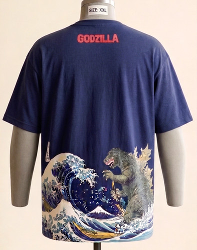 Kanagawa godzilla great - great, wave